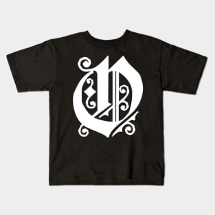 Silver Letter O Kids T-Shirt